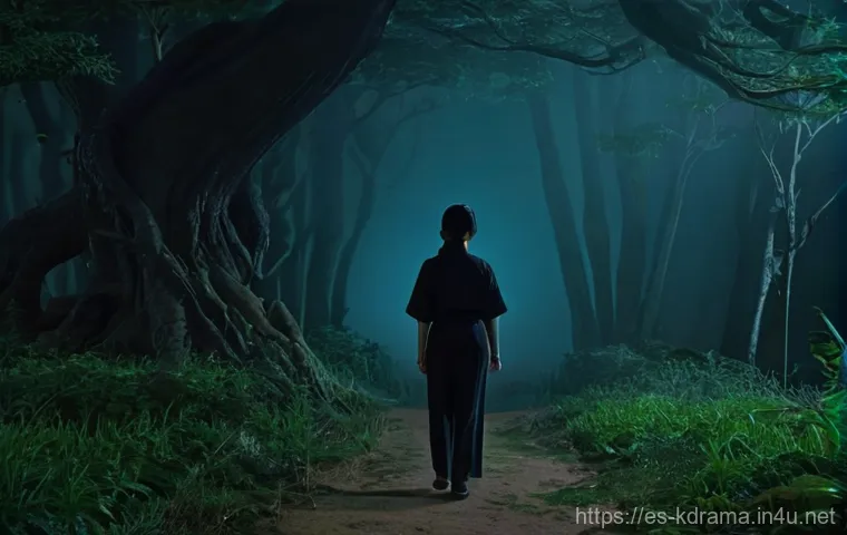 드라마  기묘한 이야기  한국 버전 제작 가능성 - **Prompt 1: "A group of four Korean children, around 10-12 years old, diverse in appearance, are rid...